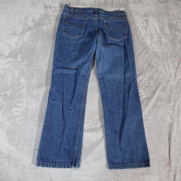 Vintage Levis 509 Denim Jeans Mens 38 (Fits 36x29) Straight Fit Orange Tab - Picture 5 of 9